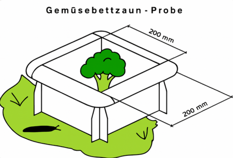 Gemüsebettzaun Illustration